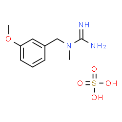 ChemSpider 2D Image | 1-(3-Methoxybenzyl)-1-methylguanidine sulfate (1:1) | C10H17N3O5S