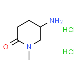 ChemSpider 2D Image | 5-Amino-1-methyl-2-piperidinone dihydrochloride | C6H14Cl2N2O