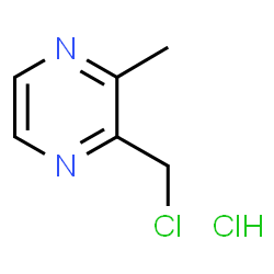 ChemSpider 2D Image | 2-(chloromethyl)-3-methylpyrazine hydrochloride | C6H8Cl2N2