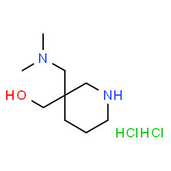 ChemSpider 2D Image | {3-[(Dimethylamino)methyl]-3-piperidinyl}methanol dihydrochloride | C9H22Cl2N2O