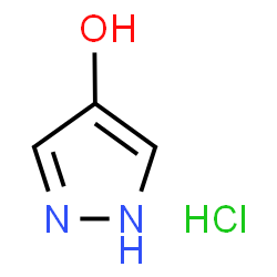 ChemSpider 2D Image | 1H-Pyrazol-4-ol hydrochloride (1:1) | C3H5ClN2O