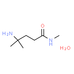 ChemSpider 2D Image | 4-Amino-N,4-dimethylpentanamide hydrate (1:1) | C7H18N2O2