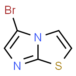 ChemSpider 2D Image | 5-Bromoimidazo[2,1-b]thiazole | C5H3BrN2S