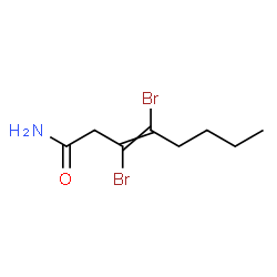 ChemSpider 2D Image | 3,4-Dibromo-3-octenamide | C8H13Br2NO