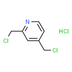 ChemSpider 2D Image | 2,4-Bis(chloromethyl)pyridine hydrochloride (1:1) | C7H8Cl3N