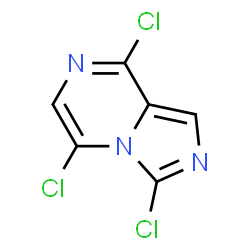 ChemSpider 2D Image | 3,5,8-Trichloroimidazo[1,5-a]pyrazine | C6H2Cl3N3