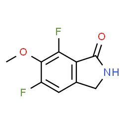 ChemSpider 2D Image | 5,7-Difluoro-6-methoxy-1-isoindolinone | C9H7F2NO2