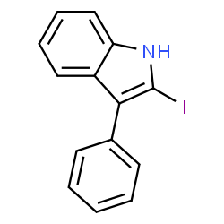 ChemSpider 2D Image | 2-Iodo-3-phenyl-1H-indole | C14H10IN