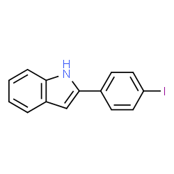 ChemSpider 2D Image | 2-(4-Iodophenyl)-1H-indole | C14H10IN