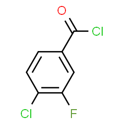 ChemSpider 2D Image | 4-Chloro-3-fluorobenzoyl chloride | C7H3Cl2FO