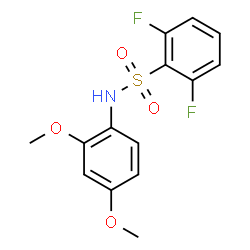 ChemSpider 2D Image | N-(2,4-Dimethoxyphenyl)-2,6-difluorobenzenesulfonamide | C14H13F2NO4S