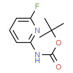 ChemSpider 2D Image | TERT-BUTYL N-(6-FLUOROPYRIDIN-2-YL)CARBAMATE | C10H13FN2O2