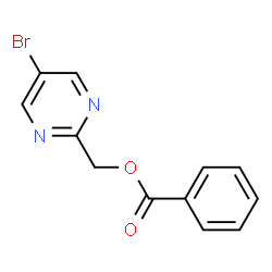 ChemSpider 2D Image | (5-Bromo-2-pyrimidinyl)methyl benzoate | C12H9BrN2O2