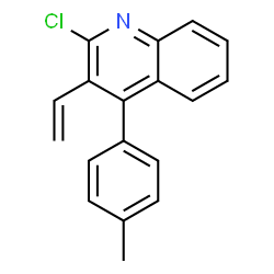 ChemSpider 2D Image | 2-Chloro-4-(4-methylphenyl)-3-vinylquinoline | C18H14ClN