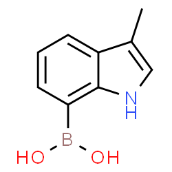 ChemSpider 2D Image | (3-Methyl-1H-indol-7-yl)boronic acid | C9H10BNO2