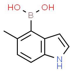 ChemSpider 2D Image | (5-Methyl-1H-indol-4-yl)boronic acid | C9H10BNO2