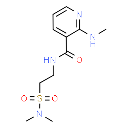 ChemSpider 2D Image | N-[2-(Dimethylsulfamoyl)ethyl]-2-(methylamino)nicotinamide | C11H18N4O3S