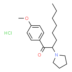 ChemSpider 2D Image | 4-methoxy PV9 (hydrochloride) | C19H30ClNO2