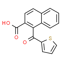 ChemSpider 2D Image | 1-(2-Thienylcarbonyl)-2-naphthoic acid | C16H10O3S