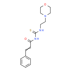 ChemSpider 2D Image | N-{[2-(4-Morpholinyl)ethyl]carbamothioyl}-3-phenylacrylamide | C16H21N3O2S