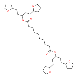 ChemSpider 2D Image | Bis[1,5-di(tetrahydro-2-furanyl)-3-pentanyl] sebacate | C36H62O8