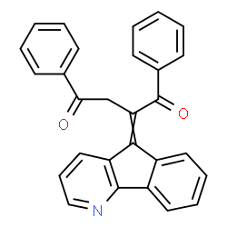 ChemSpider 2D Image | 2-(5H-Indeno[1,2-b]pyridin-5-ylidene)-1,4-diphenyl-1,4-butanedione | C28H19NO2