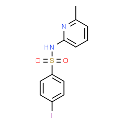 ChemSpider 2D Image | 4-Iodo-N-(6-methyl-2-pyridinyl)benzenesulfonamide | C12H11IN2O2S