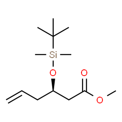 ChemSpider 2D Image | (R)-Methyl 3-((tert-butyldimethylsilyl)oxy)hex-5-enoate | C13H26O3Si