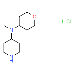 ChemSpider 2D Image | N-Methyl-N-(tetrahydro-2H-pyran-4-yl)piperidin-4-amine hydrochloride | C11H23ClN2O