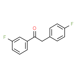 ChemSpider 2D Image | 1-(3-Fluorophenyl)-2-(4-fluorophenyl)ethanone | C14H10F2O