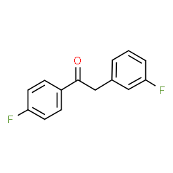 ChemSpider 2D Image | 2-(3-Fluorophenyl)-1-(4-fluorophenyl)ethanone | C14H10F2O