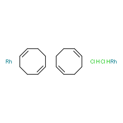 ChemSpider 2D Image | (1Z,5Z)-1,5-Cyclooctadiene - rhodium hydrochloride (1:1:1) | C16H26Cl2Rh2