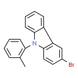 ChemSpider 2D Image | 3-Bromo-9-(2-methylphenyl)-9H-carbazole | C19H14BrN