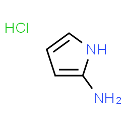 ChemSpider 2D Image | 1H-Pyrrol-2-amine hydrochloride | C4H7ClN2