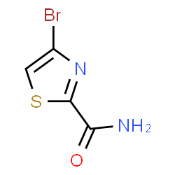 ChemSpider 2D Image | 4-Bromo-1,3-thiazole-2-carboxamide | C4H3BrN2OS