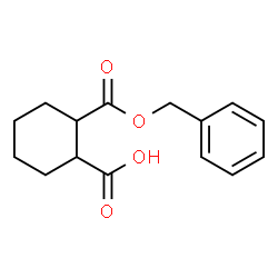 ChemSpider 2D Image | 2-[(Benzyloxy)carbonyl]cyclohexanecarboxylic acid | C15H18O4