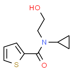 ChemSpider 2D Image | N-Cyclopropyl-N-(2-hydroxyethyl)-2-thiophenecarboxamide | C10H13NO2S