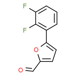 ChemSpider 2D Image | 5-(2,3-Difluorophenyl)-2-furaldehyde | C11H6F2O2