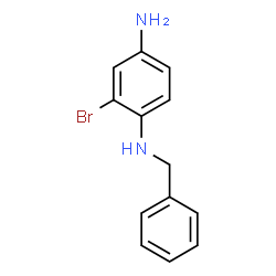 ChemSpider 2D Image | N~1~-Benzyl-2-bromo-1,4-benzenediamine | C13H13BrN2