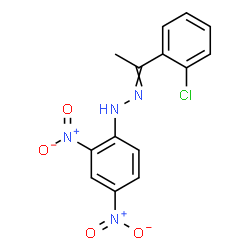 ChemSpider 2D Image | 1-[1-(2-Chlorophenyl)ethylidene]-2-(2,4-dinitrophenyl)hydrazine | C14H11ClN4O4