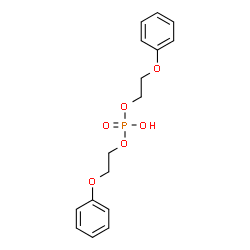 ChemSpider 2D Image | Bis(2-phenoxyethyl) hydrogen phosphate | C16H19O6P