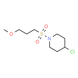 ChemSpider 2D Image | 4-Chloro-1-[(3-methoxypropyl)sulfonyl]piperidine | C9H18ClNO3S