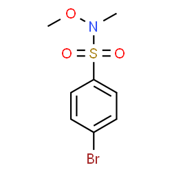 ChemSpider 2D Image | 4-Bromo-N-methoxy-N-methylbenzenesulfonamide | C8H10BrNO3S