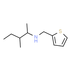 ChemSpider 2D Image | 3-Methyl-N-(2-thienylmethyl)-2-pentanamine | C11H19NS