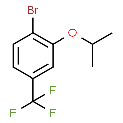 ChemSpider 2D Image | 1-Bromo-2-isopropoxy-4-(trifluoromethyl)benzene | C10H10BrF3O
