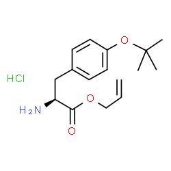 ChemSpider 2D Image | Allyl O-(2-methyl-2-propanyl)-L-tyrosinate hydrochloride (1:1) | C16H24ClNO3