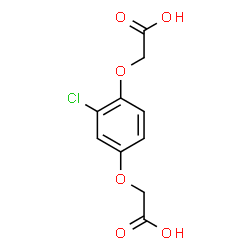 ChemSpider 2D Image | 2,2'-[(2-Chloro-1,4-phenylene)bis(oxy)]diacetic acid | C10H9ClO6