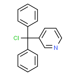 ChemSpider 2D Image | 3-[Chloro(diphenyl)methyl]pyridine | C18H14ClN