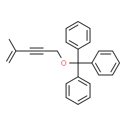 ChemSpider 2D Image | 1,1',1''-{[(4-Methyl-4-penten-2-yn-1-yl)oxy]methanetriyl}tribenzene | C25H22O