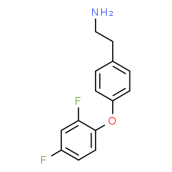 ChemSpider 2D Image | 2-[4-(2,4-Difluorophenoxy)phenyl]ethanamine | C14H13F2NO